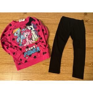 My Little Pony “Pony Power” Sweatshirt w/ Leggings – Girls Size 4